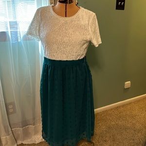 Wren and ivory lace dress